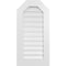 Ekena Millwork Octagonal Top Surface Mount PVC Gable Vent: Functional, w/ 3-1/2"W x 1"P Standard Frame, 18"W x 36"H GVPOT18X3601SF - alternate 1
